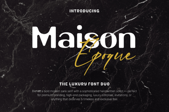 Maison Époque Duo: The Perfect Display Font for Crafters